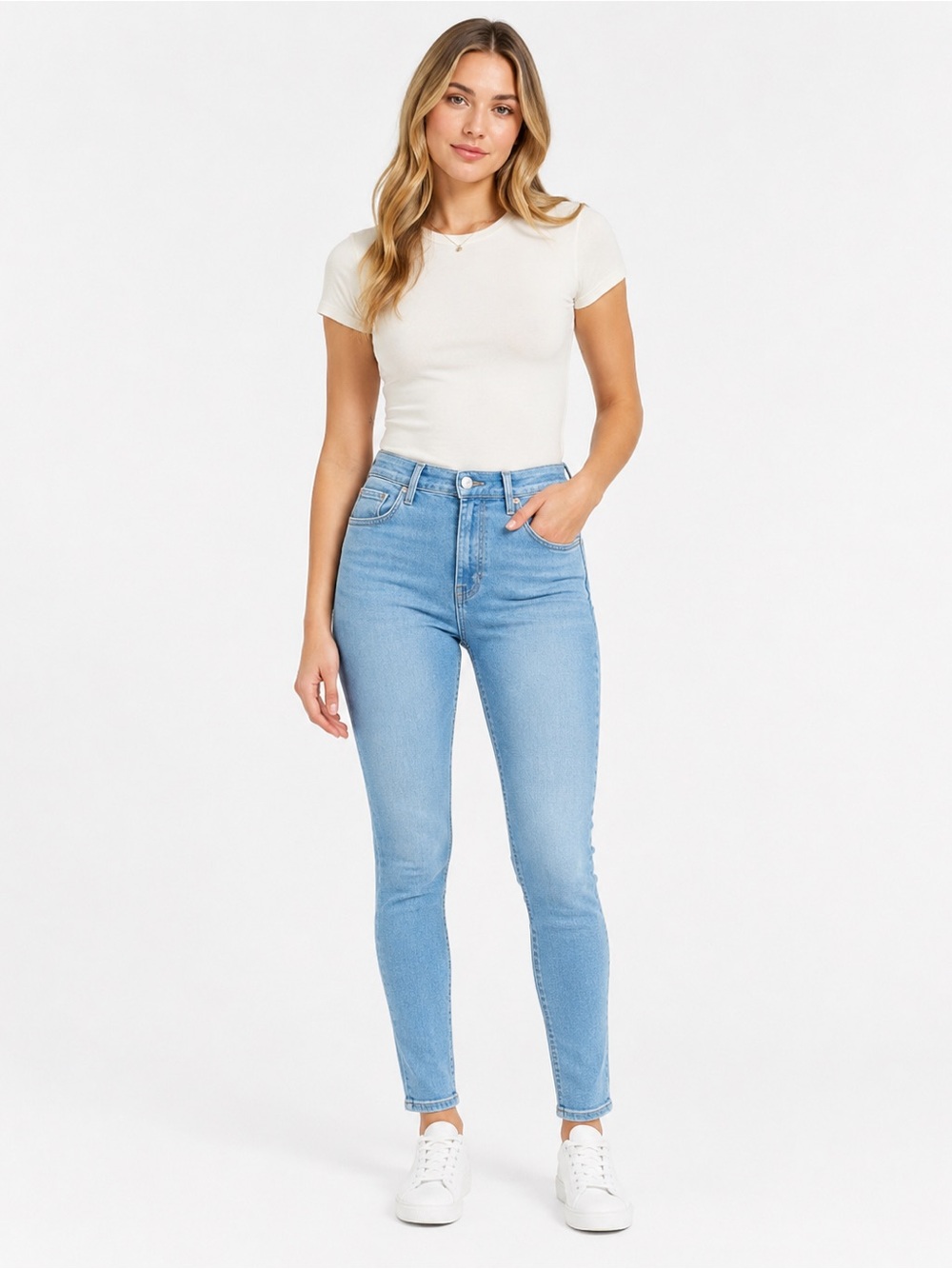 DENIZEN LEVIS HIGH RISE JEGGINGS JEANS SIZE 24 X 30